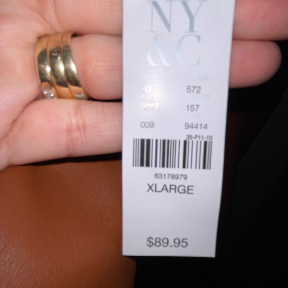 NY Co Faux-Leather Jacket - Make offer - Picture 6 of 9